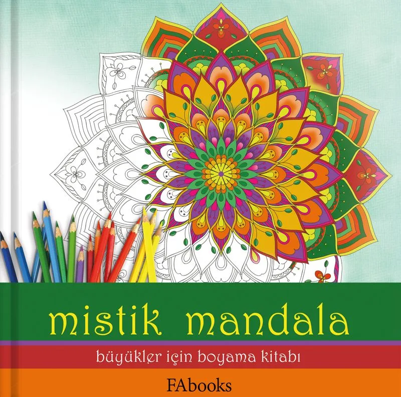 Mistik Mandala Büyükler İçin Boyama Kitabı