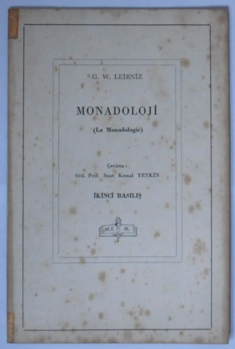 Monadoloji Kod: 11-E-13
