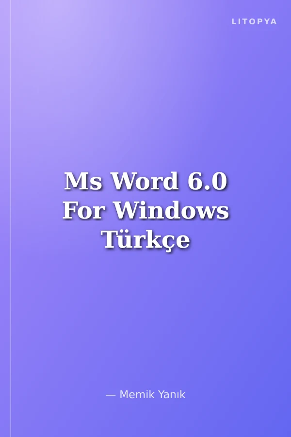 Ms Word 6.0 For Windows Türkçe