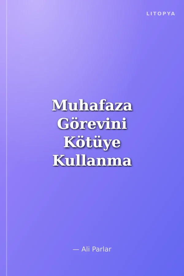 Muhafaza Görevini Kötüye Kullanma Hileli ve Taksirli İflas Suçları