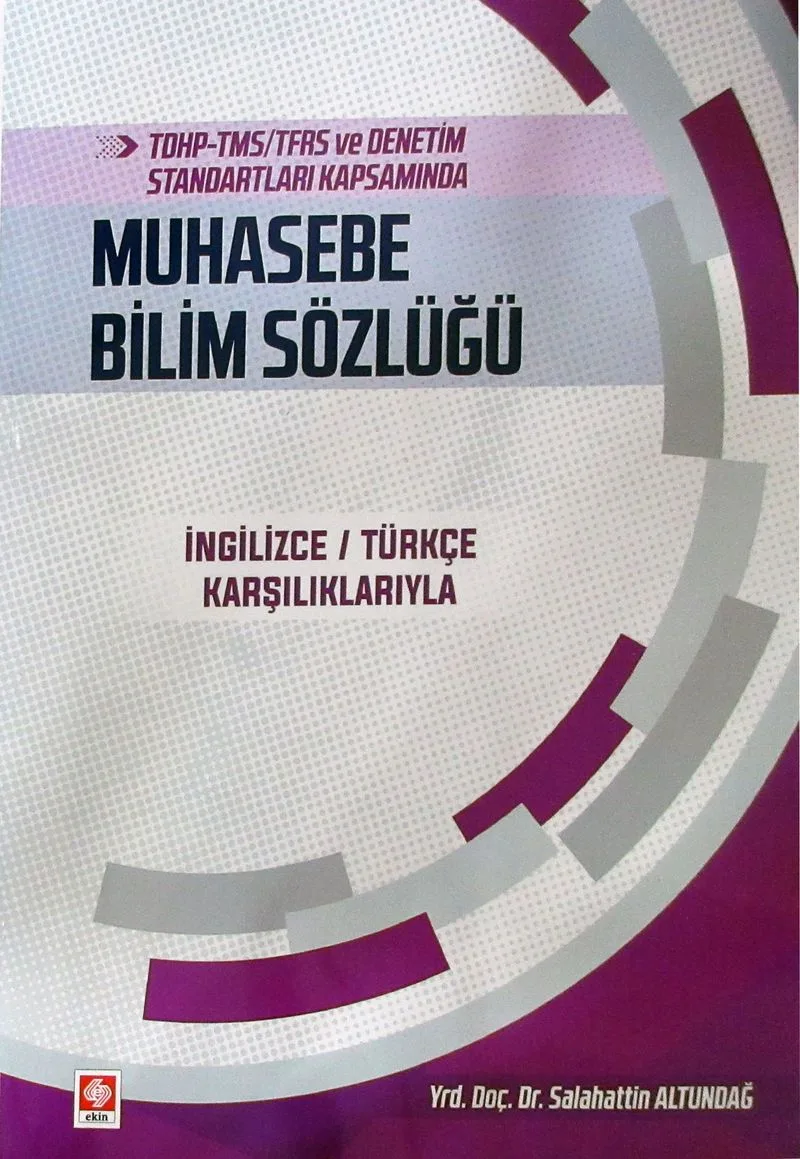 Muhasebe Bilim Sözlüğü İngilizce-Türkçe Karşılıklarıyla