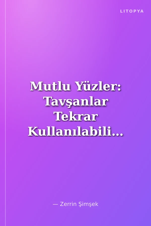 Mutlu Yüzler: Tavşanlar Tekrar Kullanılabilir ve Yıkanabilir Çıkartmalı Kitap Serisi