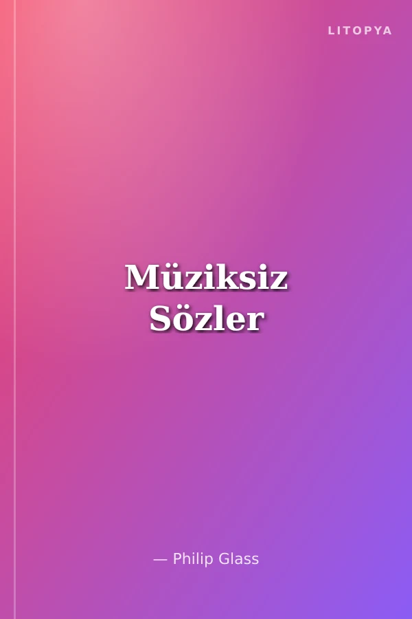 Müziksiz Sözler