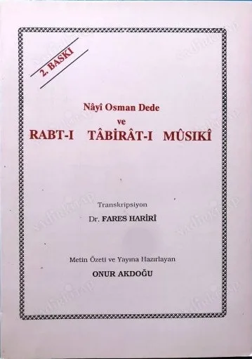Nayi Osman Dede ve Rabt-ı Tabirat-ı Musiki