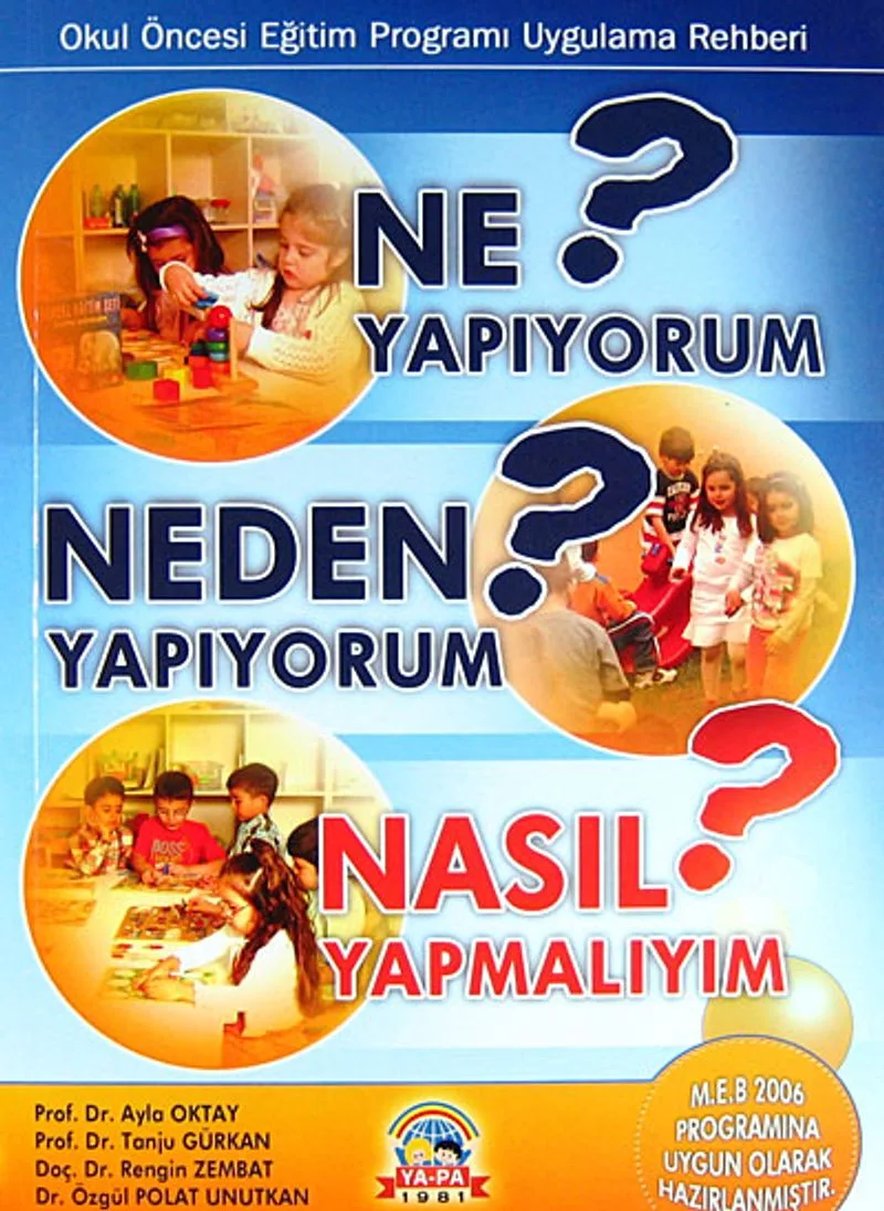 Ne Yapıyorum? Neden Yapıyorum? Nasıl Yapmalıyım? Okul Öncesi Eğitim Programı Uygulama Rehberi