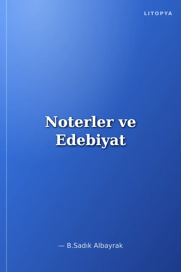 Noterler ve Edebiyat