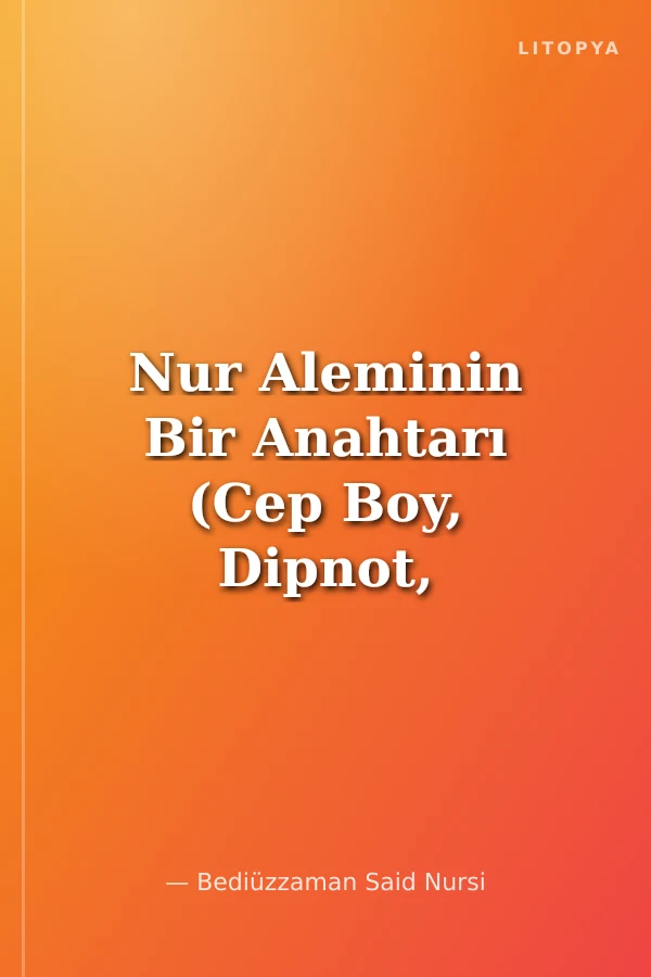 Nur Aleminin Bir Anahtarı (Cep Boy, Dipnot, Sözlük, Kronolojik Bilgi)
