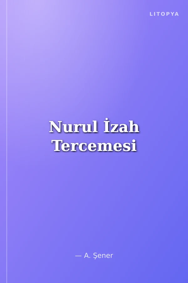 Nurul İzah Tercemesi