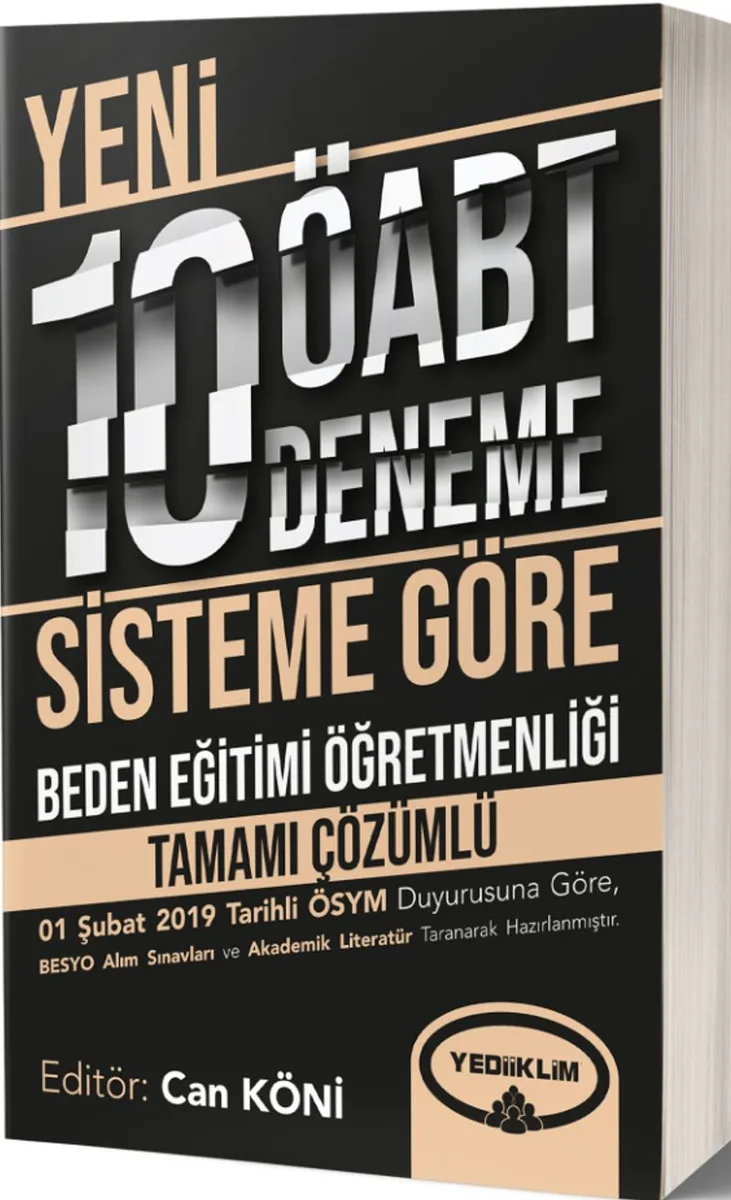 ÖABT Beden Eğitimi Öğretmenliği Tamamı Çözümlü 10 Deneme