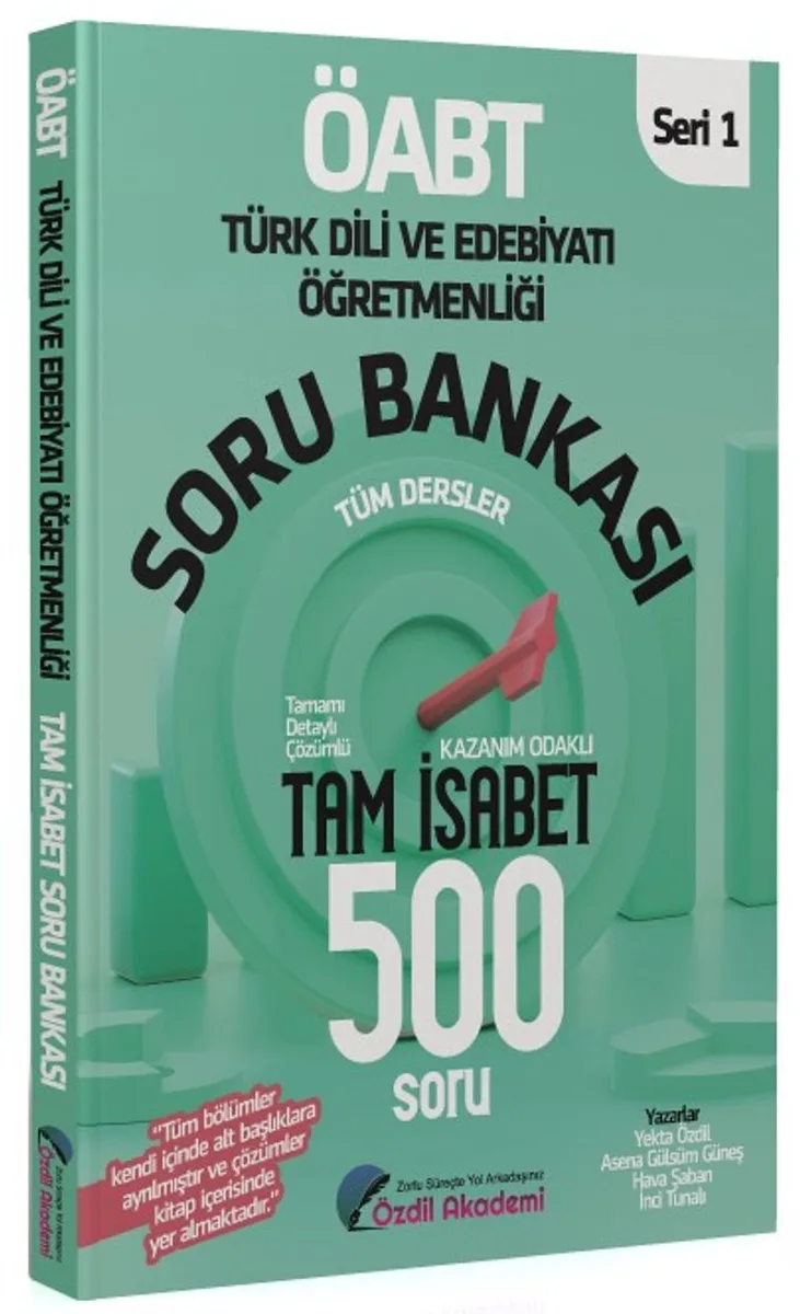 ÖABT Türk Dili ve Edebiyatı Tam İsabet 500 Soru Bankası Çözümlü