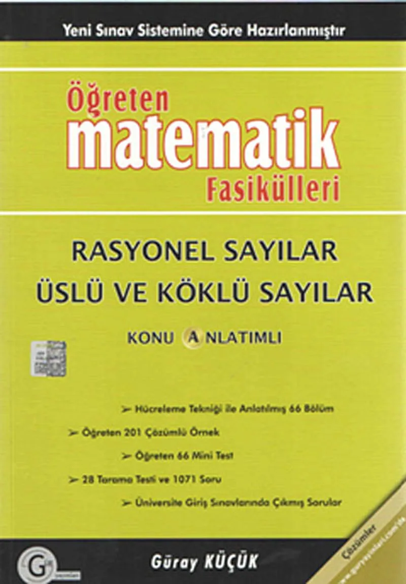 Öğreten Matematik Fasikülleri Rasyonel Sayılar Üslü Ve Köklü İfadeler / Konu Anlatımlı