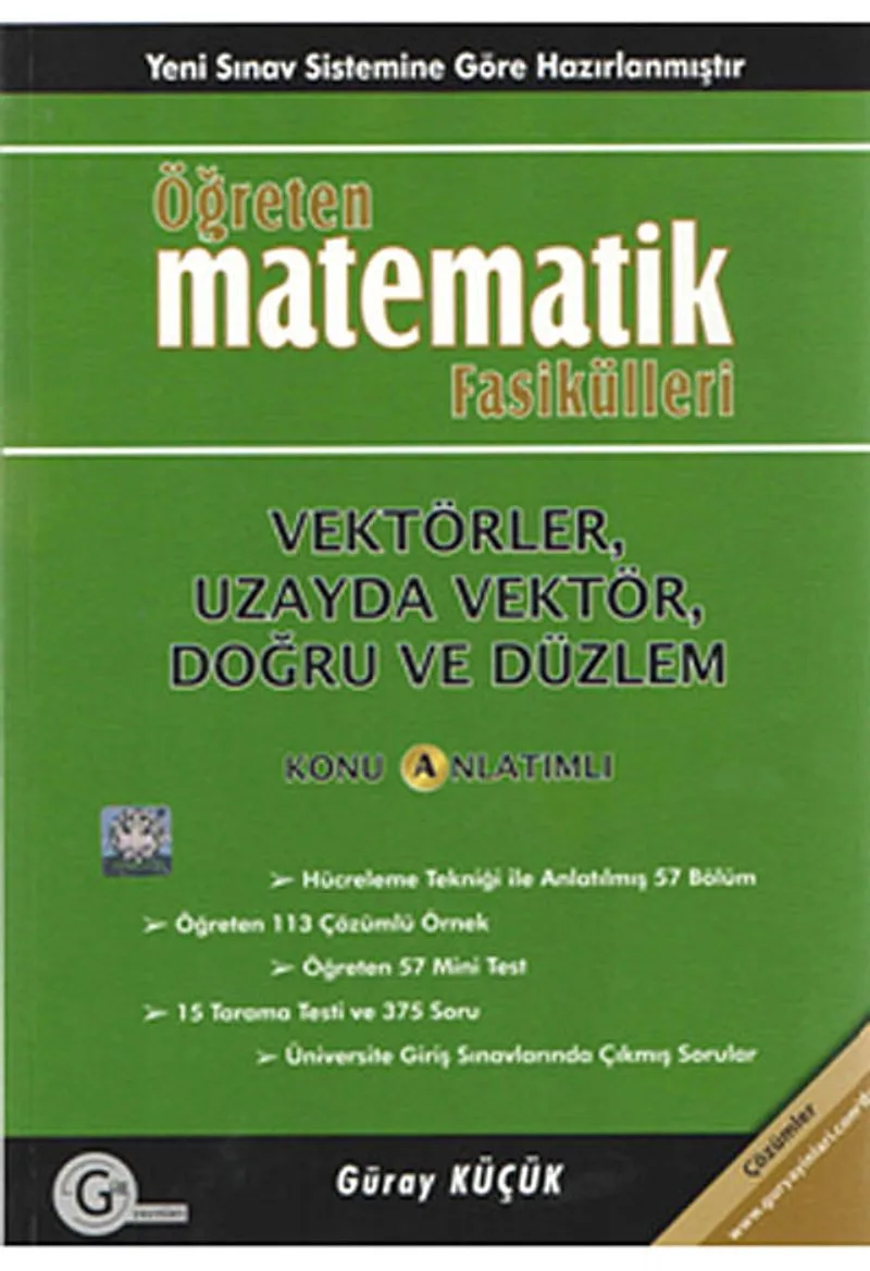 Öğreten Matematik Fasikülleri Vektörler Uzayda Vektör, Doğru Ve Düzlem / Konu Anlatımlı