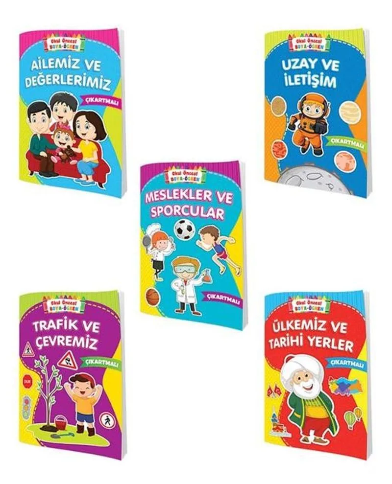 Okul Öncesi Boya Öğren(5 Kitap)