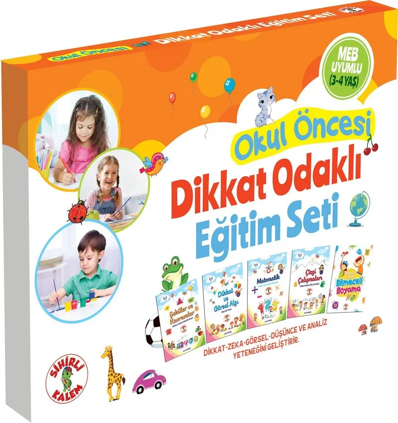 Okul Öncesi Dikkat Odaklı Eğitim Seti (3-4 Yaş)