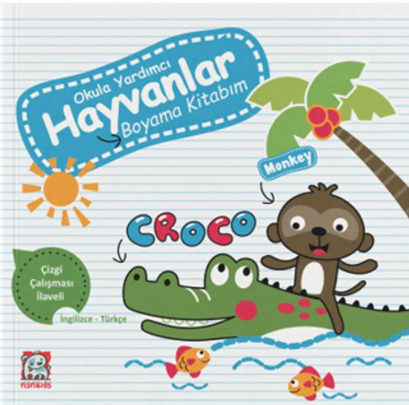 Okula Yardımcı Hayvanlar Boyama Kitabım