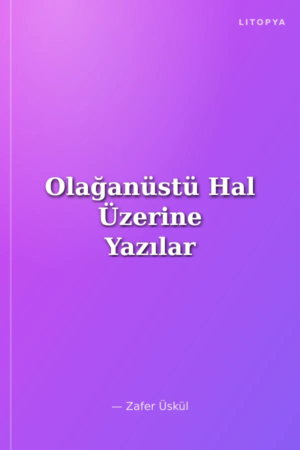 Olağanüstü Hal Üzerine Yazılar