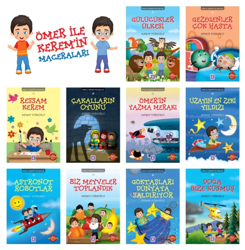 Ömer ile Kerem'in Maceraları (10 Kitap)