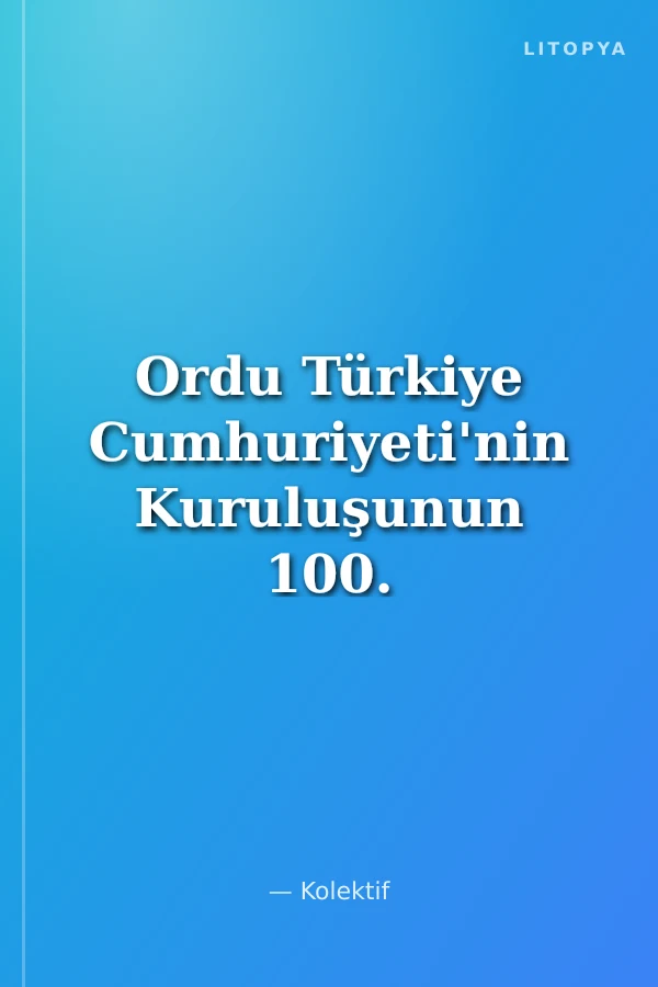 Ordu Türkiye Cumhuriyeti'nin Kuruluşunun 100. Yılı Anısına Danişmendli Havzasında Tarih ve Kültür