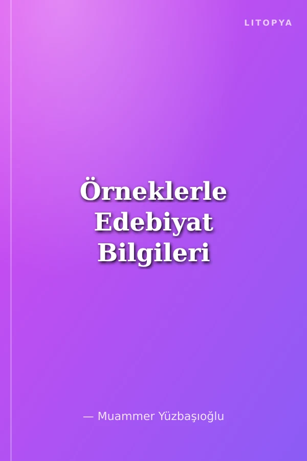 Örneklerle Edebiyat Bilgileri