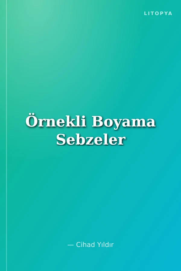 Örnekli Boyama Sebzeler