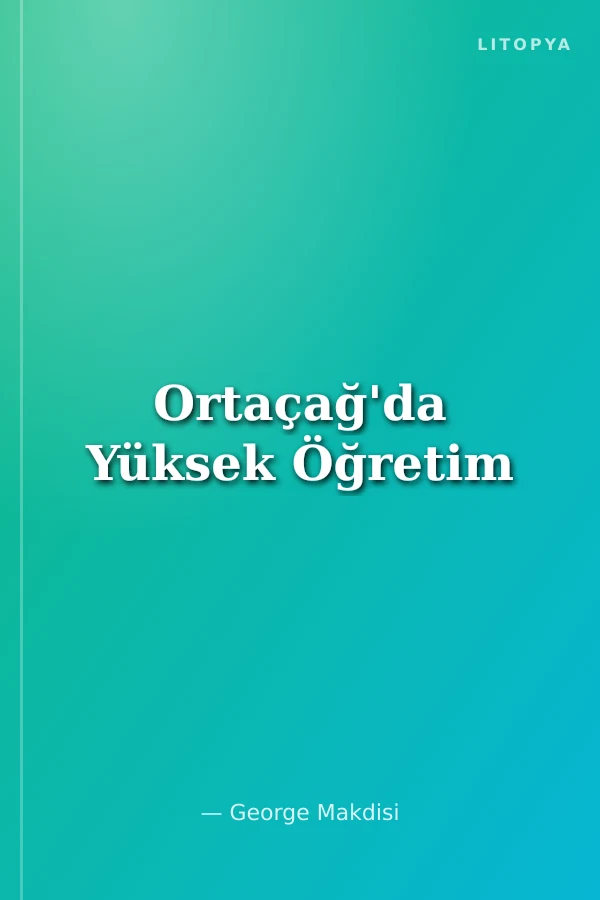 Ortaçağ'da Yüksek Öğretim