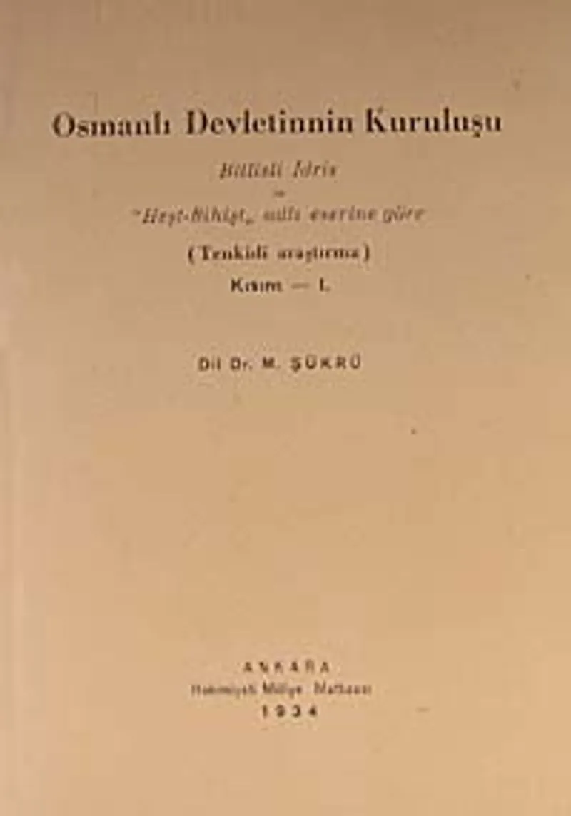 Osmanlı Devletinin Kuruluşu