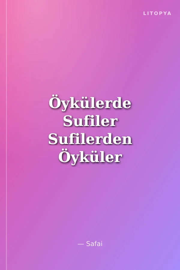 Öykülerde Sufiler Sufilerden Öyküler 1 (Kabe'yi Yakacağım Dedi Şeyh Şibli)