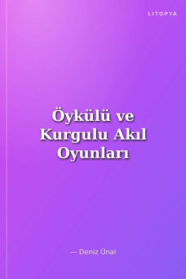 Öykülü ve Kurgulu Akıl Oyunları