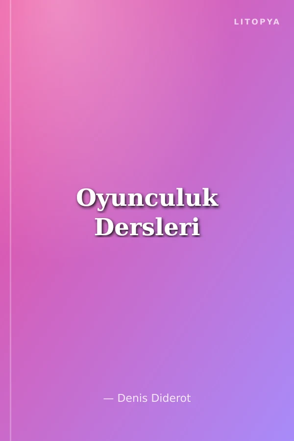 Oyunculuk Dersleri