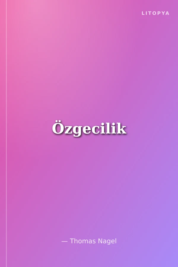 Özgecilik