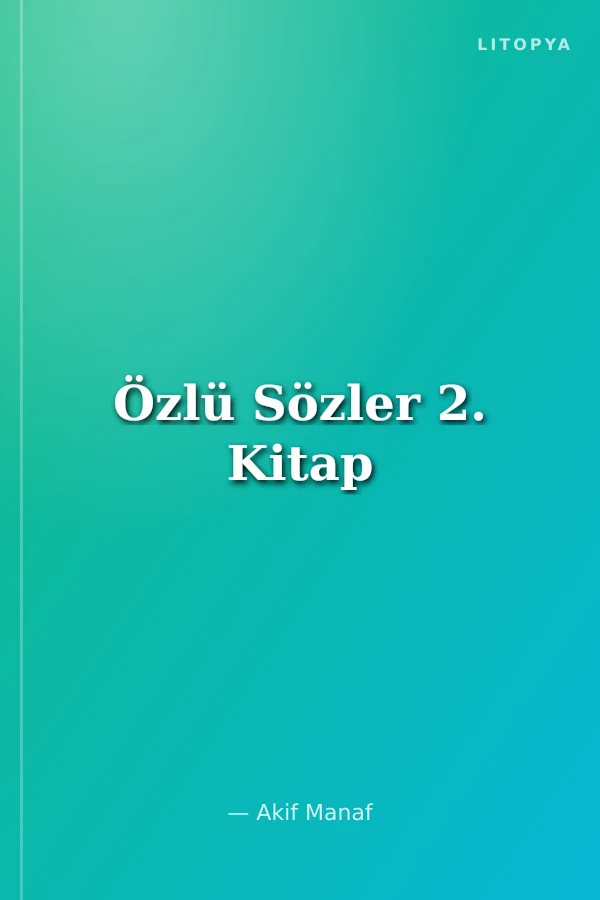Özlü Sözler 2. Kitap