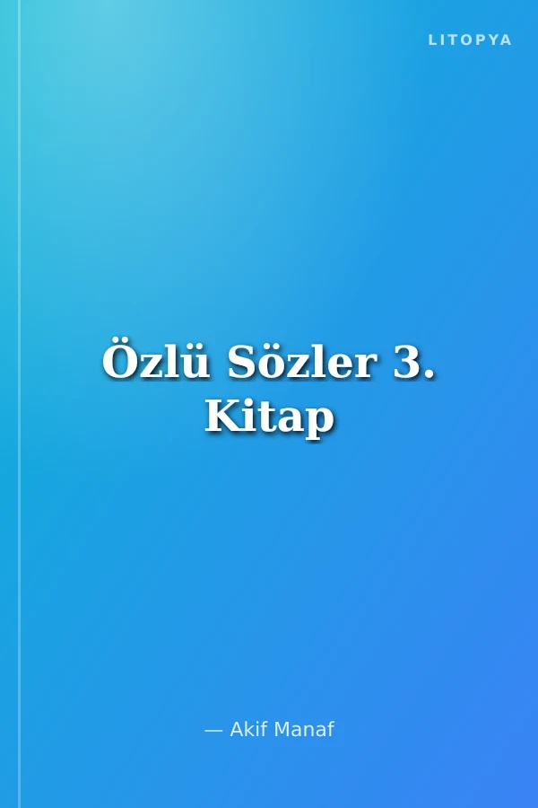 Özlü Sözler 3. Kitap