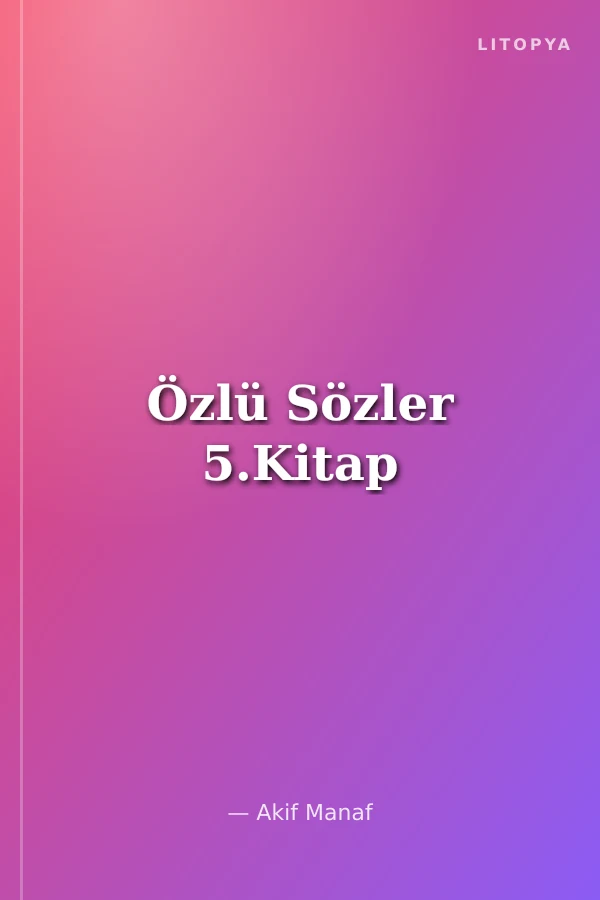 Özlü Sözler 5.Kitap