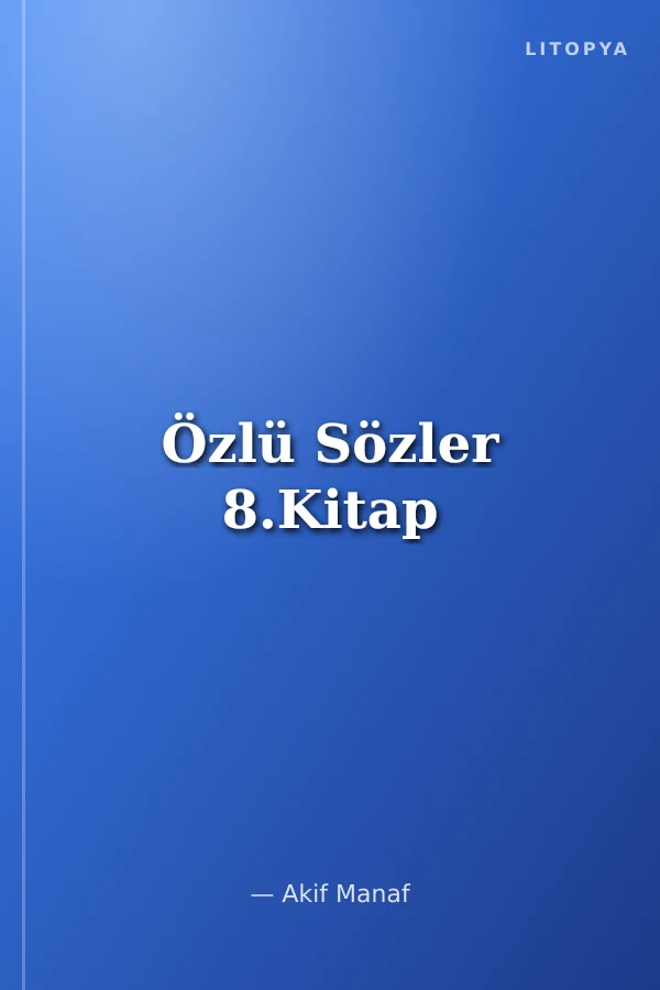 Özlü Sözler 8.Kitap