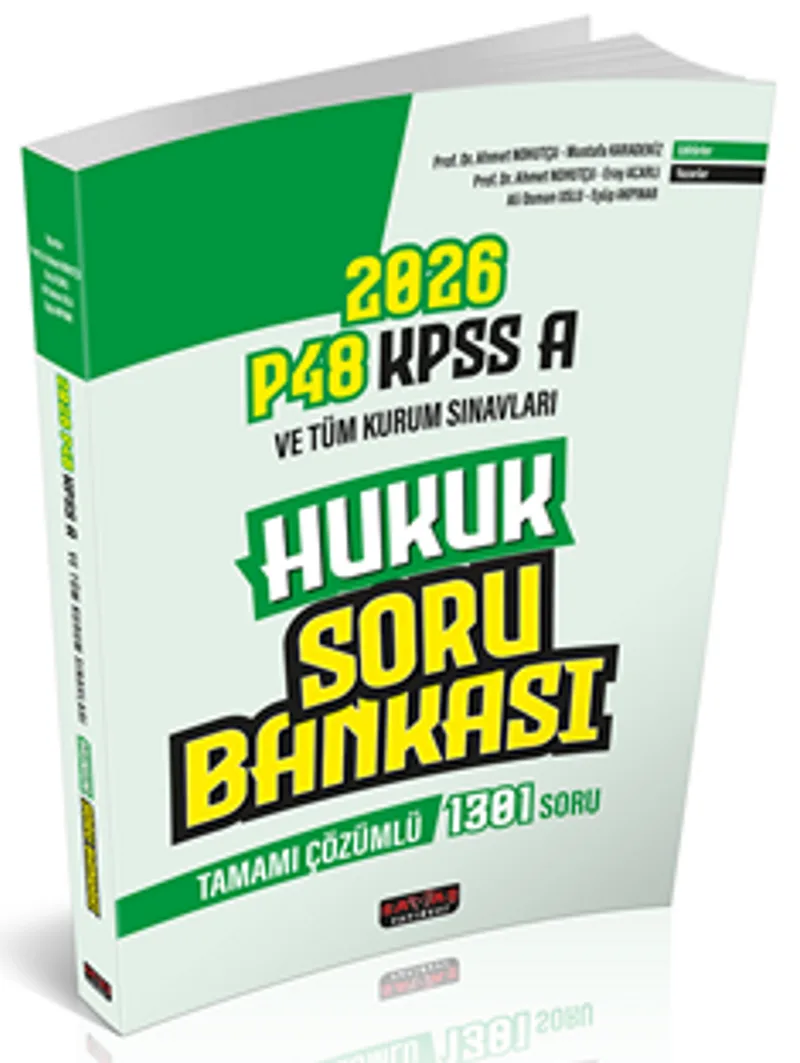 P48 KPSS A Grubu Hukuk Tamamı Çözümlü Soru Bankası