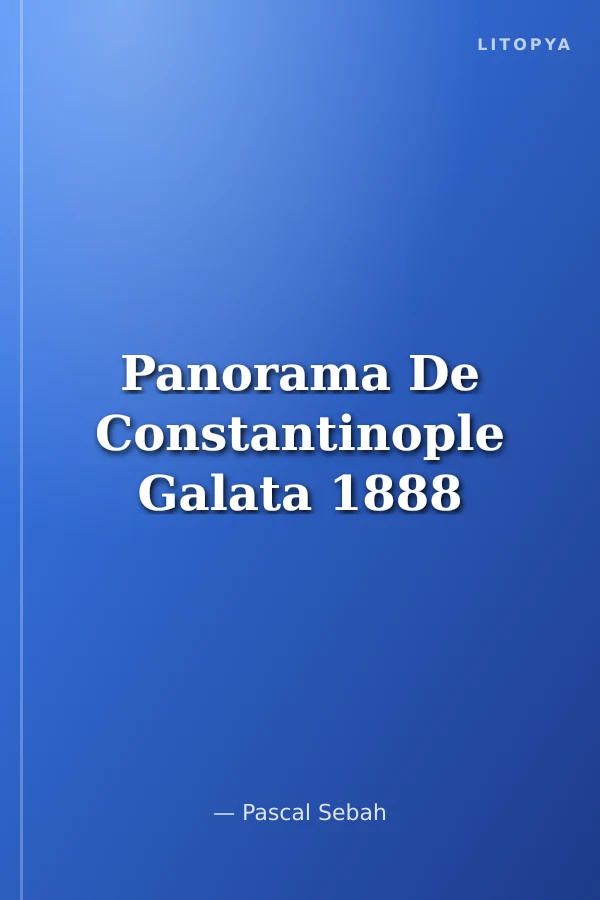 Panorama De Constantinople Galata 1888