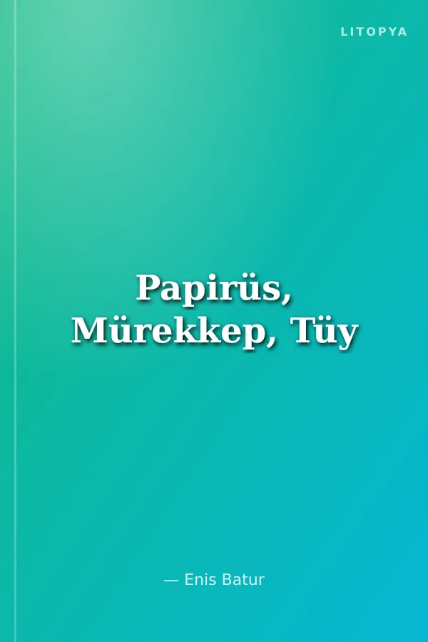 Papirüs, Mürekkep, Tüy