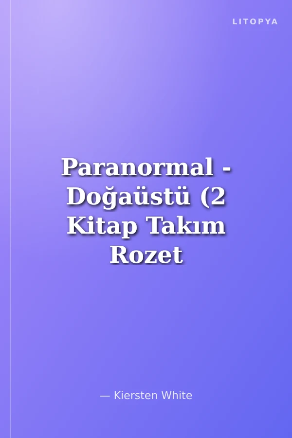 Paranormal - Doğaüstü (2 Kitap Takım Rozet Hediyeli)