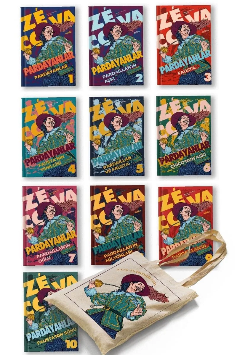 Pardayanlar Seti (Sert Kapak 10 Kitap Takım) (Özel Baskılı Çanta Hediyeli)