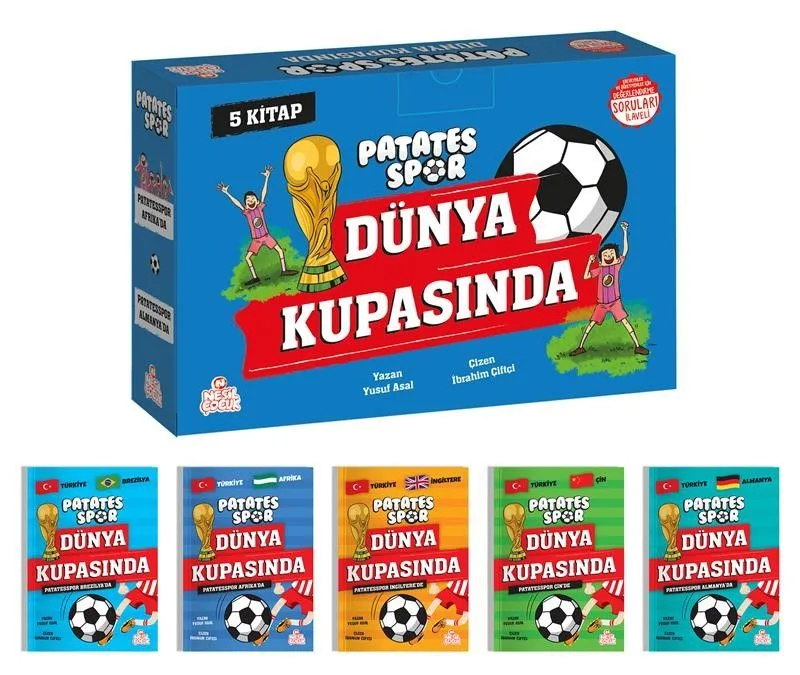 Patatesspor Dünya Kupasında(5 Kitap+Soru Kitapçığı)