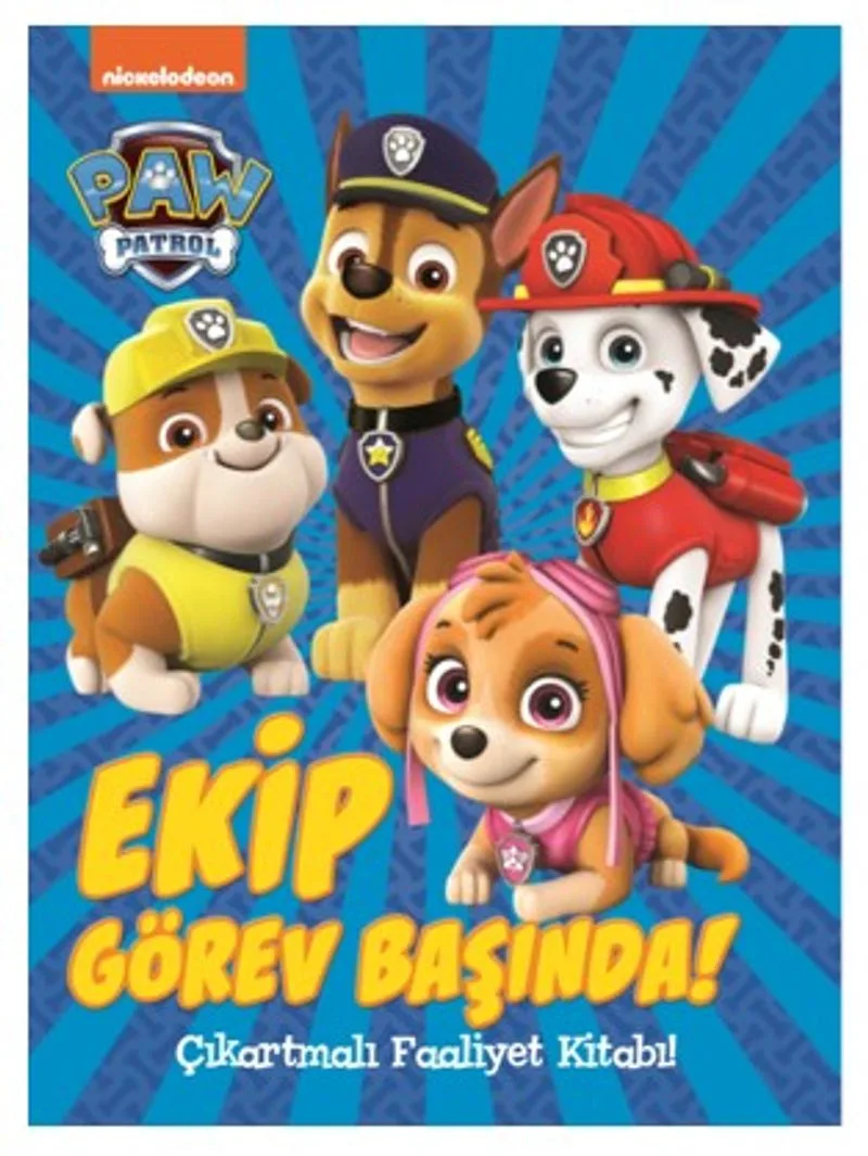 Paw Patrol Ekip Görev Başında Çıkartmalı Faaliyet Kitabı