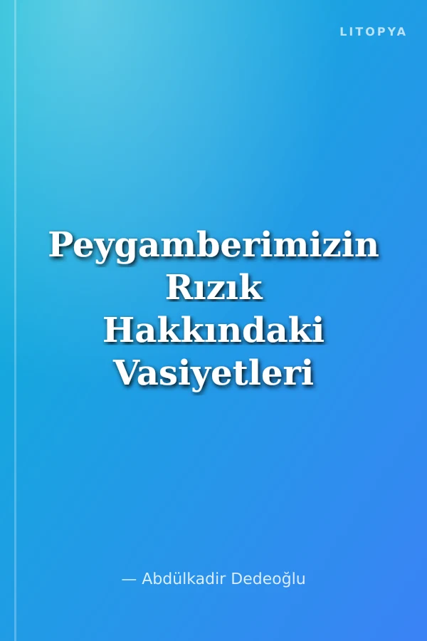 Peygamberimizin Rızık Hakkındaki Vasiyetleri