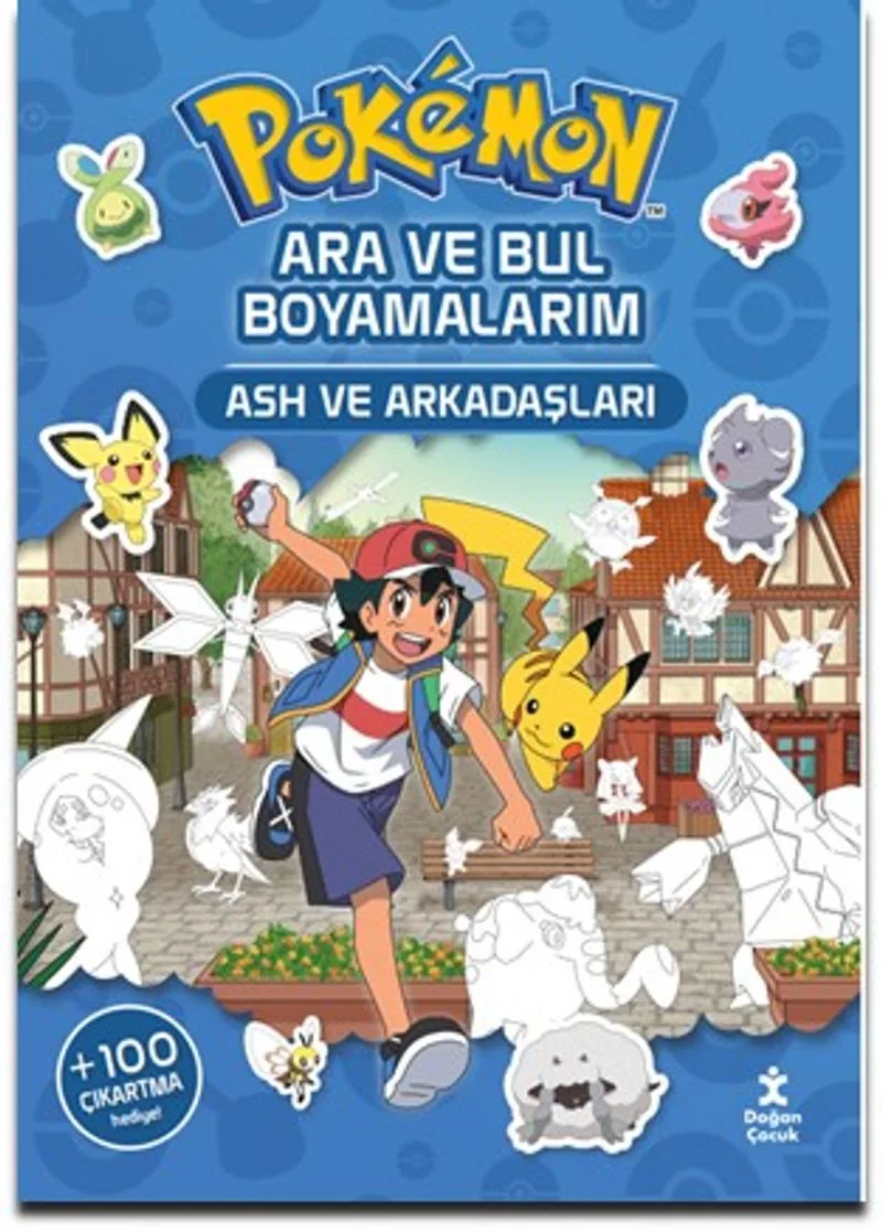 Pok&eacute;mon Ara ve Bul Boyamalarım - Ash ve Arkadaşları