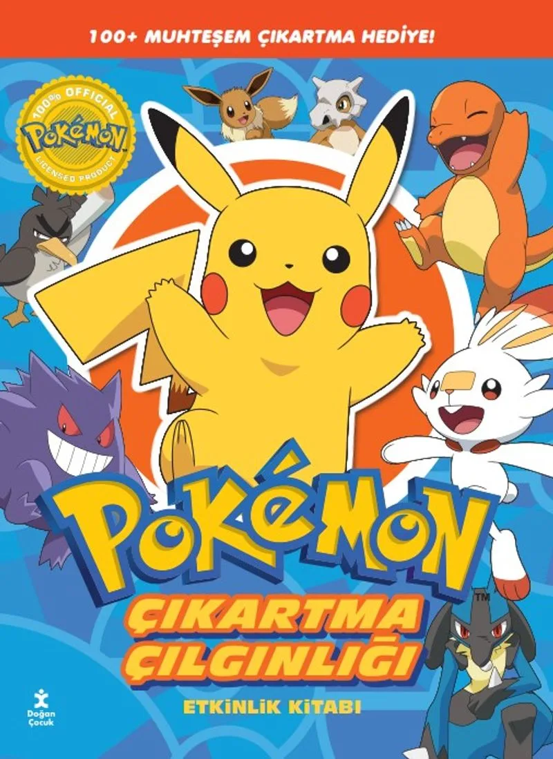 Pok&eacute;mon - Pıkachu Çıkartma Çılgınlığı Etkinlik Kitabı