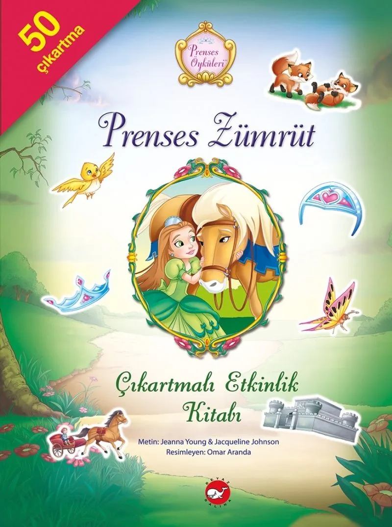 Prenses Zümrüt / Prenses Öyküleri Çıkartmalı Etkinlik Kitabı