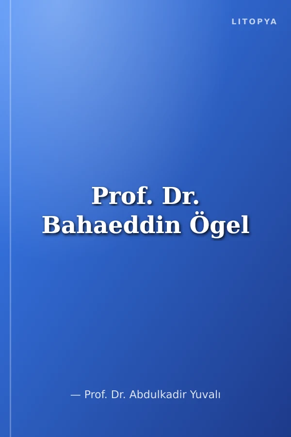 Prof. Dr. Bahaeddin Ögel