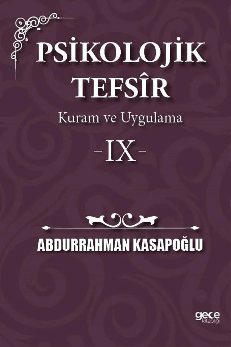 Psikolojik Tefs&icirc;r Kuram ve Uygulama 9