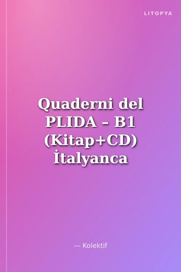 Quaderni del PLIDA – B1 (Kitap+CD) İtalyanca Sınavlara Hazırlık