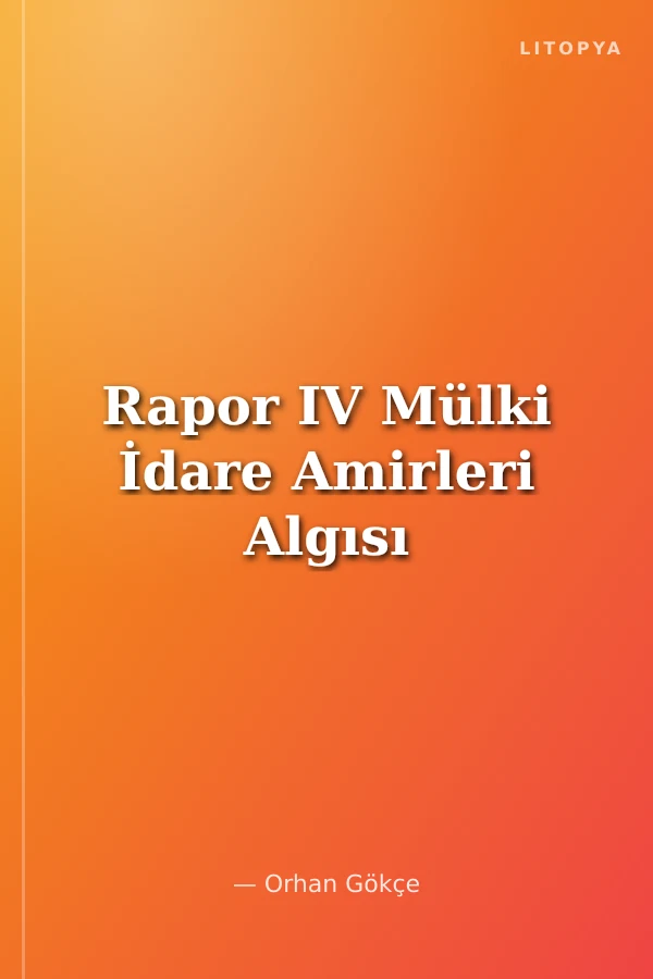 Rapor IV Mülki İdare Amirleri Algısı