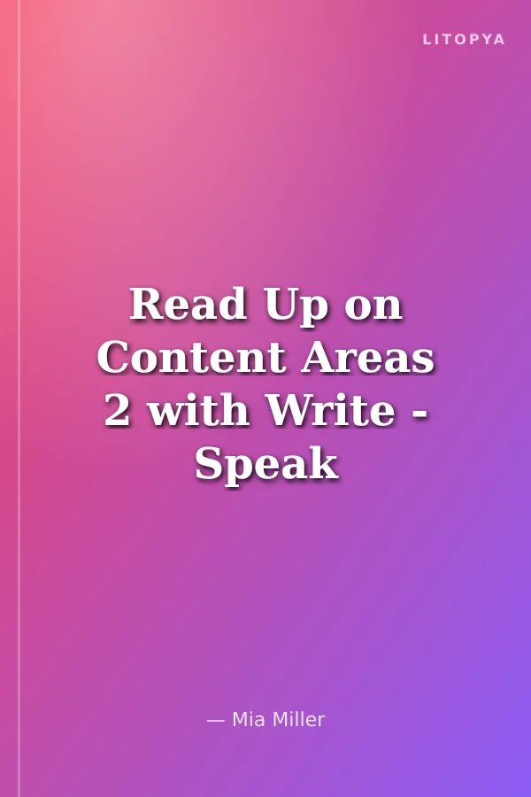 Read Up on Content Areas 2 with Write - Speak +CD